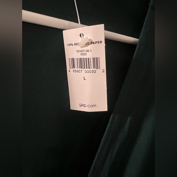 GAP Dark Green Long Sleeve Wrap Dress Maternity - Picture 3 of 4